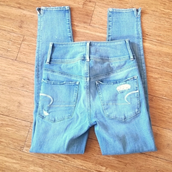 3 for $15 American Eagle Outfitters 360 Super Stretch Hi Rise Jeggings - Picture 2 of 3